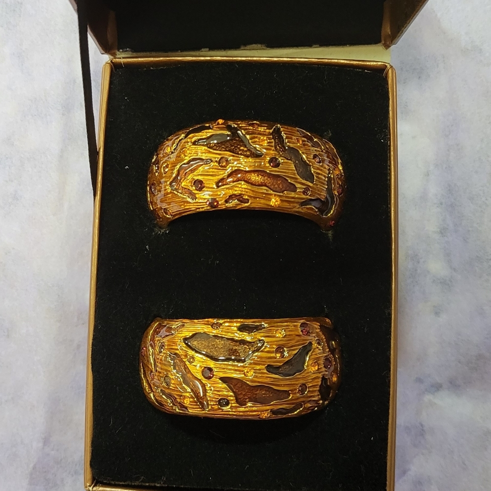 Jay Strongwater ornate Napkin Rings (2)